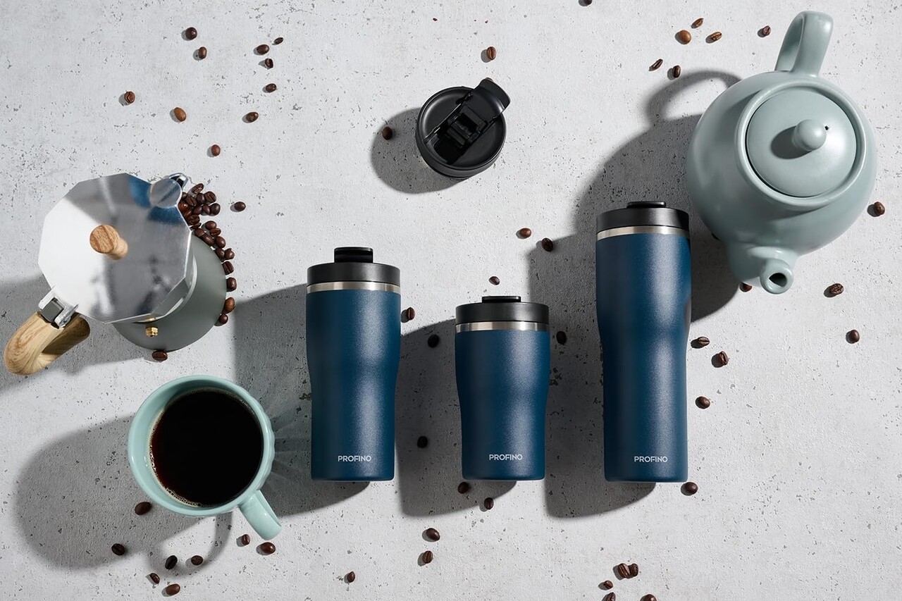 Profino Profino - barista thermosbeker (250 ml) - blue Profino Profino - barista thermosbeker (250 ml) - blue