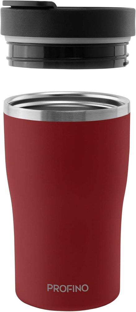 Profino Profino - barista thermosbeker (250 ml) - burgundy Profino Profino - barista thermosbeker (250 ml) - burgundy
