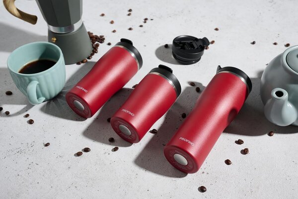 Profino Profino - barista thermosbeker (350 ml) - burgundy Profino Profino - barista thermosbeker (350 ml) - burgundy