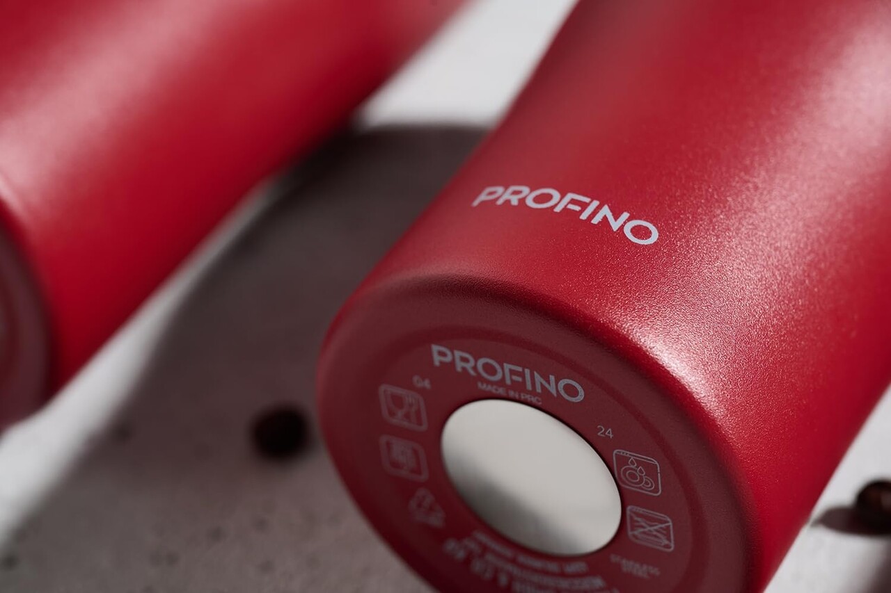 Profino Profino - barista thermosbeker (350 ml) - burgundy