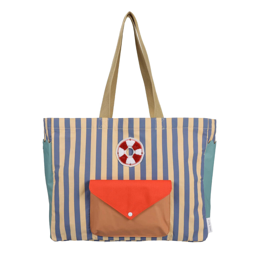 Sticky Lemon Sticky Lemon - shopper - blue whale + sandy yellow Sticky Lemon Sticky Lemon - shopper - blue whale + sandy yellow