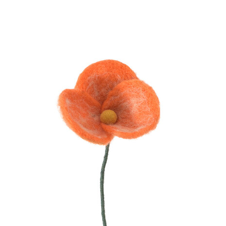 Aveva Design Aveva design - bloem vilt - poppy orange