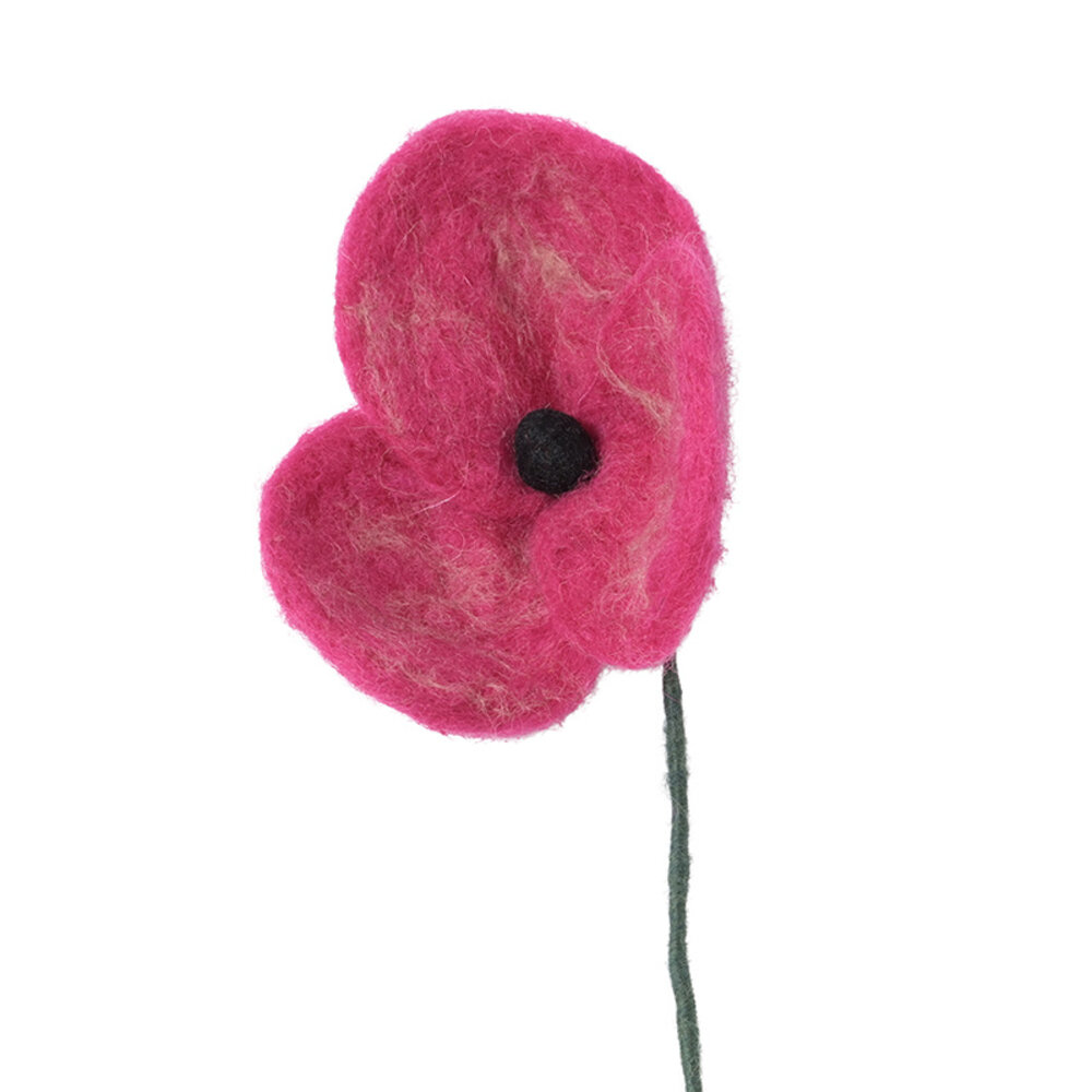 Aveva Design Aveva design - bloem vilt - poppy fuchsia Aveva Design Aveva design - bloem vilt - poppy fuchsia