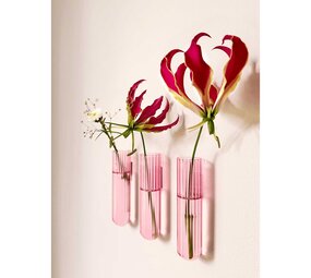 Muurbloempjes Muurbloempjes - magnetisch muurvaasje XL (3 stuks) - pink Muurbloempjes Muurbloempjes - magnetisch muurvaasje XL (3 stuks) - pink