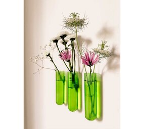 Muurbloempjes Muurbloempjes - magnetisch muurvaasje XL (3 stuks) - green Muurbloempjes Muurbloempjes - magnetisch muurvaasje XL (3 stuks) - green