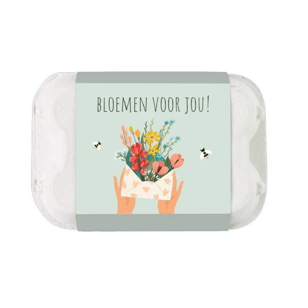 Blossombs Blossombs - eierdoosje (6 bommetjes) - bloemen voor jou