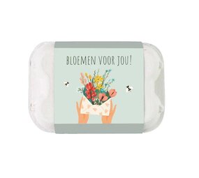 Blossombs Blossombs - eierdoosje (6 bommetjes) - bloemen voor jou Blossombs Blossombs - eierdoosje (6 bommetjes) - bloemen voor jou