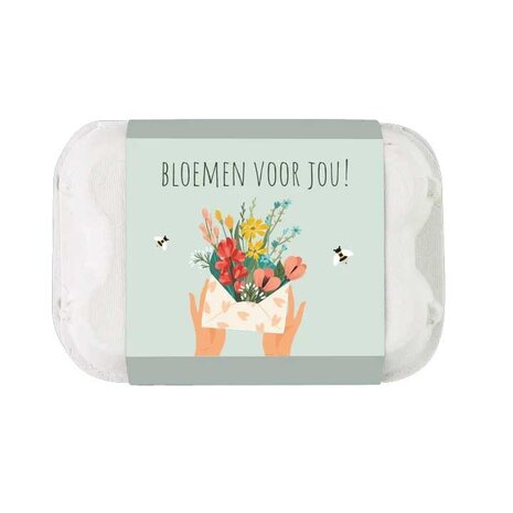 Blossombs Blossombs - eierdoosje (6 bommetjes) - bloemen voor jou