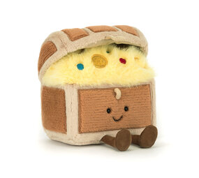 Jellycat Jellycat - amuseable knuffel - treasure chest Jellycat Jellycat - amuseable knuffel - treasure chest