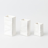 Räder Rader - mini vaasjes - zak wit (set van 3) Räder Rader - mini vaasjes - zak wit (set van 3)