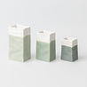 Räder Rader - mini vaasjes - zak groen (set van 3) Räder Rader - mini vaasjes - zak groen (set van 3)