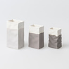 Räder Rader - mini vaasjes - zak grijs (set van 3) Räder Rader - mini vaasjes - zak grijs (set van 3)