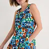 Seasalt Seasalt - belle dress - screenprint floral chalk Seasalt Seasalt - belle dress - screenprint floral chalk