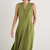 Seasalt Seasalt - sleeveless carved wood dress - dark citron Seasalt Seasalt - sleeveless carved wood dress - dark citron