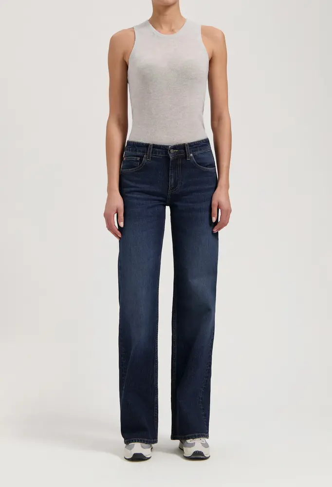 MUD Jeans Mud jeans - cleo mid loose - rustic blue