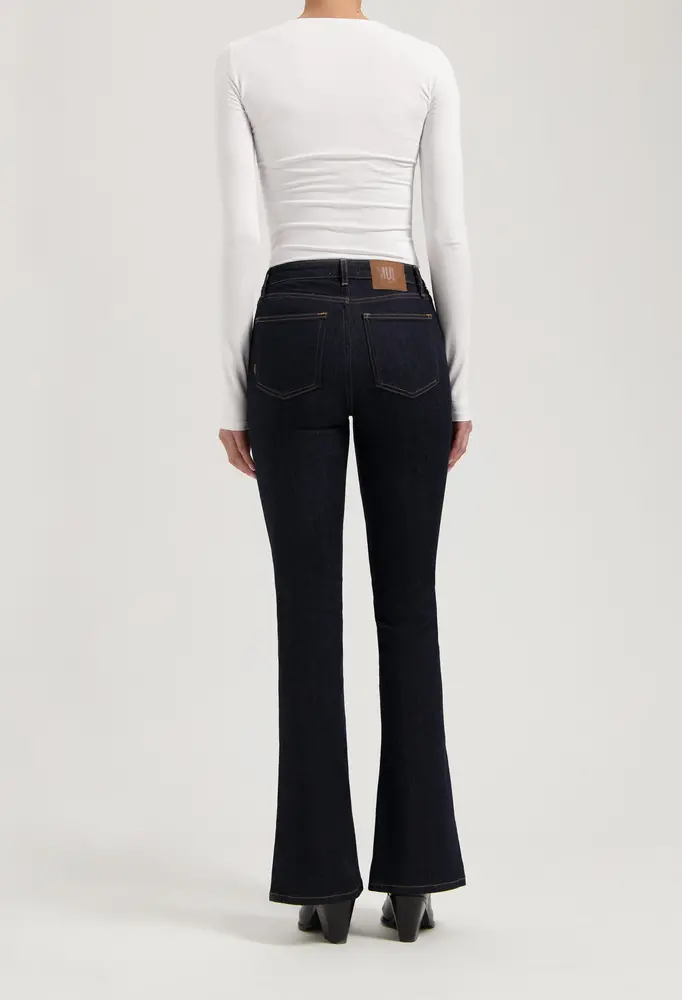 MUD Jeans Mud jeans - isy high flared - strong blue MUD Jeans Mud jeans - isy high flared - strong blue