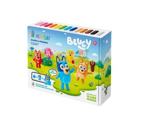 Hey Clay Hey Clay - boetseerklei - bluey and friends (15 potjes) Hey Clay Hey Clay - boetseerklei - bluey and friends (15 potjes)