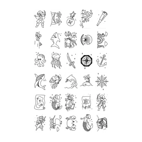 Kidywolf Kidywolf - kidydraw-mini refill - dieren & piraten