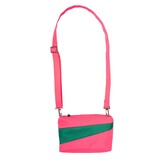 Susan Bijl Susan Bijl - the new bum bag small - fluo pink & seaweed