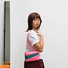 Susan Bijl Susan Bijl - the new bum bag small - fluo pink & seaweed Susan Bijl Susan Bijl - the new bum bag small - fluo pink & seaweed
