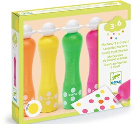 Djeco Djeco - foam markers -  neon (4 stuks)