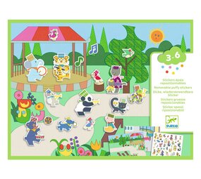 Djeco Djeco - herplakbare puffy stickers - fanfare