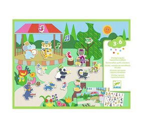 Djeco Djeco - herplakbare puffy stickers - fanfare Djeco Djeco - herplakbare puffy stickers - fanfare