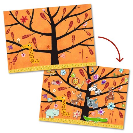 Djeco Djeco - herplakbare puffy stickers - tikkertje Djeco Djeco - herplakbare puffy stickers - tikkertje