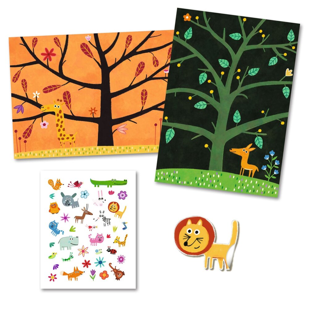 Djeco Djeco - herplakbare puffy stickers - tikkertje Djeco Djeco - herplakbare puffy stickers - tikkertje