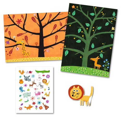 Djeco Djeco - herplakbare puffy stickers - tikkertje Djeco Djeco - herplakbare puffy stickers - tikkertje