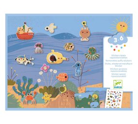 Djeco Djeco - herplakbare puffy stickers - zomer