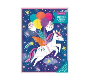 Mudpuppy Mudpuppy - greetingcard & puzzle - unicorn Mudpuppy Mudpuppy - greetingcard & puzzle - unicorn