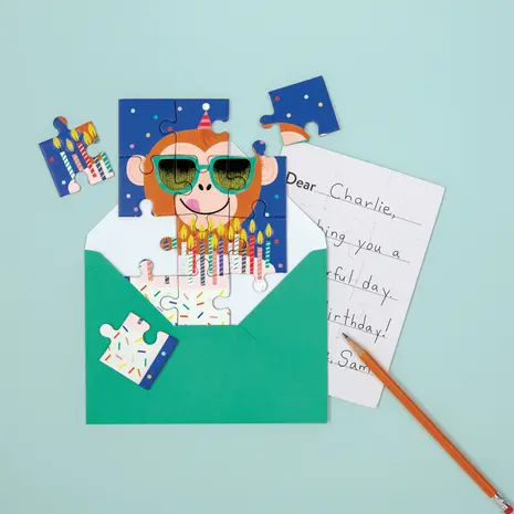 Mudpuppy Mudpuppy - greetingcard & puzzle - construction Mudpuppy Mudpuppy - greetingcard & puzzle - construction