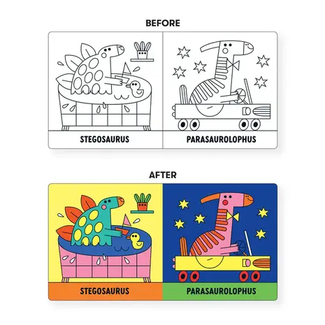 Mudpuppy Mudpuppy - badboekje - dino