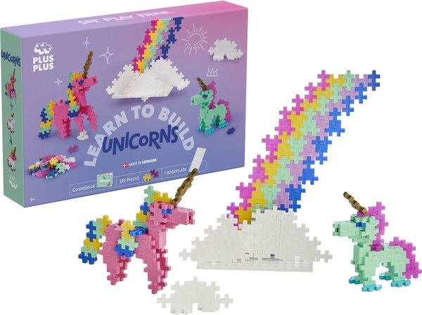 Plus-Plus Plus-Plus - learn to build - unicorns (275 stukjes) Plus-Plus Plus-Plus - learn to build - unicorns (275 stukjes)