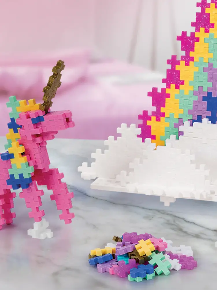Plus-Plus Plus-Plus - learn to build - unicorns (275 stukjes) Plus-Plus Plus-Plus - learn to build - unicorns (275 stukjes)