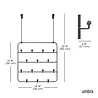 Umbra Umbra - estique (deur)organizer - black/walnut Umbra Umbra - estique (deur)organizer - black/walnut