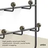 Umbra Umbra - estique (deur)organizer - black/walnut Umbra Umbra - estique (deur)organizer - black/walnut