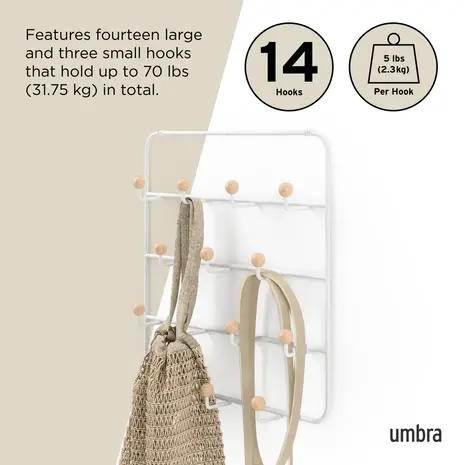 Umbra Umbra - estique (deur)organizer - white/natural