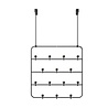 Umbra Umbra - estique (deur)organizer - black/walnut Umbra Umbra - estique (deur)organizer - black/walnut