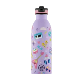 24 Bottles 24 Bottles - rvs drinkfles (500 ml) - music friends