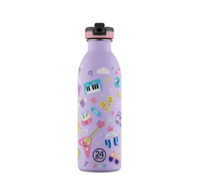 24 Bottles 24 Bottles - rvs drinkfles (500 ml) - music friends 24 Bottles 24 Bottles - rvs drinkfles (500 ml) - music friends
