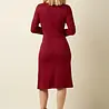 King Louie King Louie - mona dress milano crepe - cabernet red King Louie King Louie - mona dress milano crepe - cabernet red