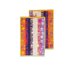 Foekje Fleur Foekje fleur - odds & ends - pansy gastendoekjes (set van 2) #54 Foekje Fleur Foekje fleur - odds & ends - pansy gastendoekjes (set van 2) #54