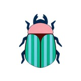 Balvi Balvi - panonderzetter - the beetles pink Balvi Balvi - panonderzetter - the beetles pink