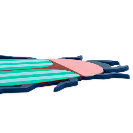 Balvi Balvi - panonderzetter - the beetles pink