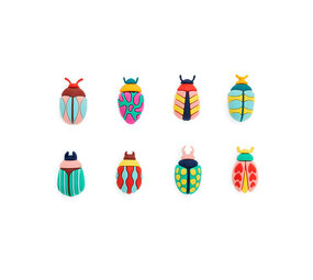 Balvi Balvi - drinkmarkers - the beetles (set van 8) Balvi Balvi - drinkmarkers - the beetles (set van 8)