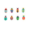 Balvi Balvi - drinkmarkers - the beetles (set van 8) Balvi Balvi - drinkmarkers - the beetles (set van 8)