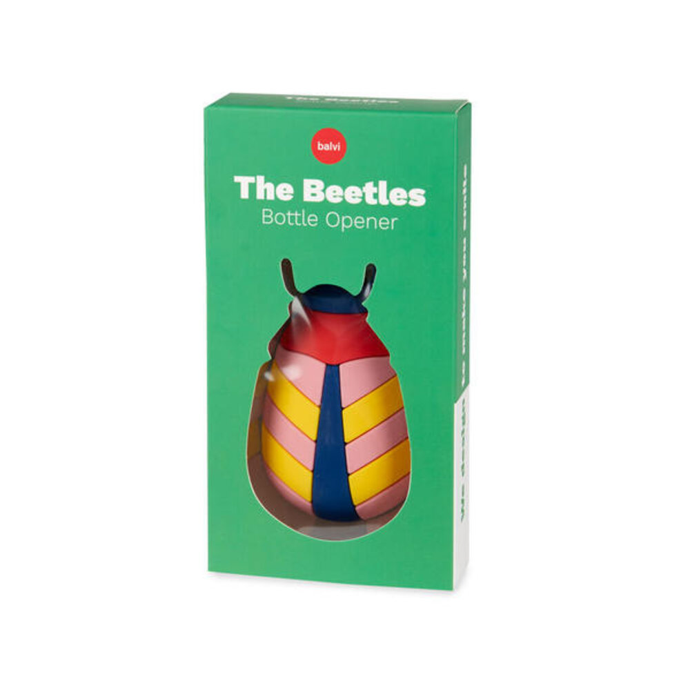 Balvi Balvi - flesopener magnetisch - the beetles red Balvi Balvi - flesopener magnetisch - the beetles red