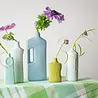 Foekje Fleur Foekje Fleur - porcelain bottle vase - #18 dusty mint Foekje Fleur Foekje Fleur - porcelain bottle vase - #18 dusty mint